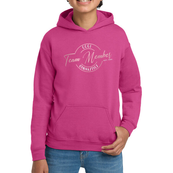Metallic Team Member Youth Hooded Sweatshirt Thumbnail
