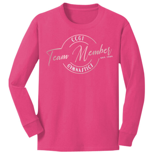 Metallic Team Member Youth Long Sleeve Tee Thumbnail