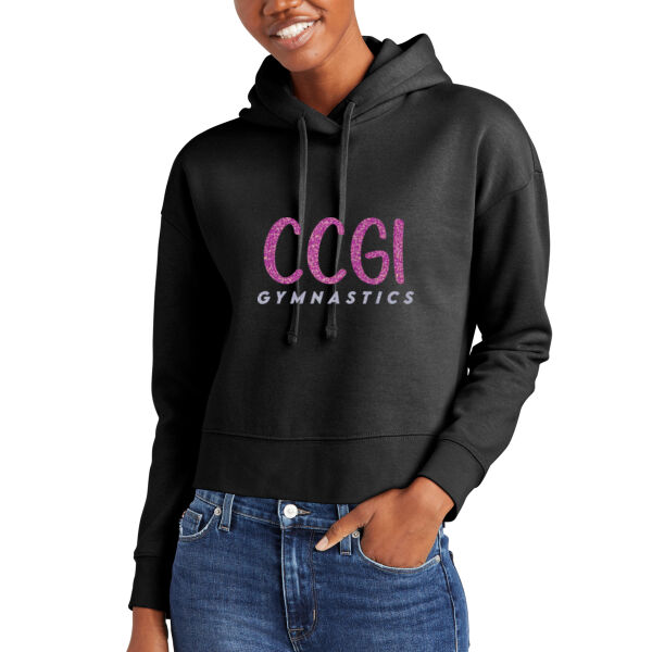 Glitter CCGI - Women's Crop Fleece Hoodie Thumbnail