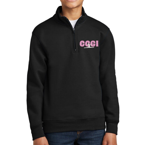 CCGI - Youth Fleece 1/4 Zip Pullover Sweatshirt Thumbnail